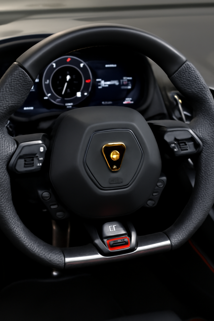 Lamborghini steering wheel